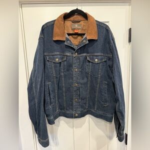 CACTIES size 2XL Western Woven Range denim jacket
